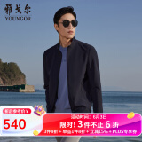 雅戈尔（YOUNGOR）单夹克男单茄克单茄克平整有型弹力舒适手感细腻3色合款 藏青VJJK434964FQA L 175/96A