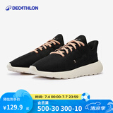 迪卡侬（DECATHLON）运动休闲鞋女款轻便女鞋子冬透气板鞋软底走路鞋运动鞋WSKS 【轻盈款】经典黑 38