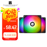 Thermalright(利民) TL-C12C-S X3 黑色argb12cm机箱幻彩低噪风扇ARGB 4PIN PWM 1550转速 三连包