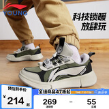 李宁童鞋儿童运动鞋棉鞋男大童冬款加绒保暖休闲鞋37YKCS192-43