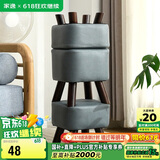 家逸家用矮凳沙发凳创意时尚茶几实木凳子简约方形换鞋凳垫脚凳