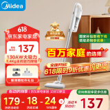 美的（Midea）吸尘器家用U2有线手持推杆地毯两用大吸力除尘吸灰大功率可视化尘杯纤薄机身宠物【国家补贴】