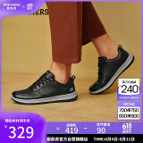 斯凯奇（Skechers）男鞋夏季商务皮鞋舒适板鞋透气软底轻便休闲鞋户外工作鞋210835