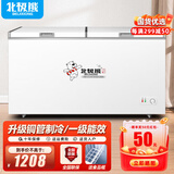 北极熊（BEIJIXIONG）冰柜商用卧式大容量冷柜家用冷藏冷冻单双温展示柜铜管部件 558双温【一级能效 升级铜管部件】