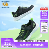 Skechers斯凯奇童鞋儿童运动鞋新款夏季易弯折男女童透气网鞋405238L 男童/黑色/柠檬色/BKLM 27.5