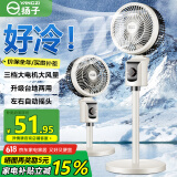 扬子电风扇空气循环扇落地家用卧室客厅宿舍台式桌面电扇 机械款-自动摇头-大风量