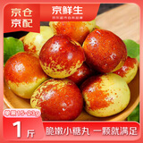 京鲜生 陕西大荔冬枣 净重1斤 单果15-23g尝鲜装   生鲜水果