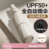 八海鸟24骨全自动晴雨两用伞三折遮阳防晒女防紫外线大号便携
