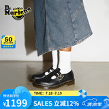 马丁（DR.MARTENS）8065 Mary Jane芭蕾夏舒适光面皮浅口皮鞋玛丽珍鞋 黑色 37