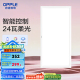 欧普（OPPLE） 集成吊顶led 铝扣板天花板格栅平板灯嵌入式厨房灯厨卫灯 铂朗Ⅲ智控RA95调光调色24瓦铝框 防潮防锈抗油污