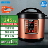 半球（PESKOE） 商用电压力锅 24小时智能预约电饭锅 电高压锅食堂酒店饭店 八升压力锅（带蒸格）A07D80 8L