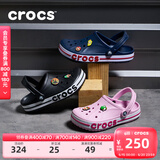 卡骆驰crocs洞洞鞋贝雅卡骆班轻便耐磨一脚蹬休闲鞋|205089 黑色/白色-066 36 /37(220mm)