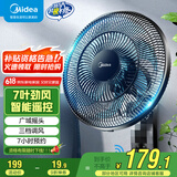 美的（Midea）电风扇商用壁扇壁挂式风扇工业工程扇家用摇头转页扇餐厅客厅宿舍食堂 FWA35WAR【七叶遥控 行业TOP】 家用壁挂式