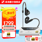 森海塞尔（Sennheiser）IE900/IE600/IE300旗舰级HIFI高保真超宽单动圈单元可拆卸MMCX挂耳式耳机 高保真发烧有线耳机耳塞 IE300+山灵UA4银色 便携耳放