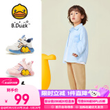 B.Duck小黄鸭童鞋儿童运动鞋男女童秋季耐磨减震轻便宝宝鞋子3901米色28
