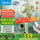 美的（Midea）【小青柠鲜风】SPI净离子除菌空气循环扇家用落地扇电风扇直流变频四季净化扇空调伴侣GDG24FG