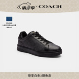 蔻驰（COACH）男士男鞋经典标志HIGH LINE运动鞋板鞋平底鞋简约通勤鞋百搭轻奢 石墨色/黑色 42