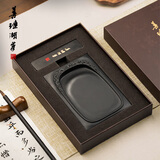 善琏湖笔砚台歙砚可磨墨黑龙尾天然原石书法专用研墨精品石砚儿童学生防干文房四宝笔砚