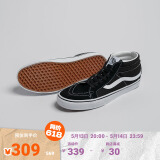 VANS范斯官方 SK8-Mid黑色街头风经典男鞋女鞋板鞋运动鞋 黑色 38
