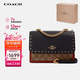 蔻驰（COACH）【品牌直供】KLARE女士小号风琴包单肩斜挎包拼色
