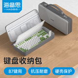 海备思键盘收纳包机械键盘鼠标一体收纳包客制化外设收纳盒适用68/87键抗震缓震保护袋硬壳包