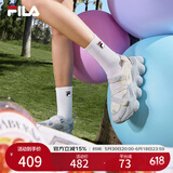 FILA 斐乐官方女鞋FRAGOLA摩登凉鞋夏季新款时尚休闲草莓凉鞋子 奶白/珍珠蓝-GP 38