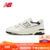 NEW BALANCE  NB550官方板鞋男鞋女鞋情侣透气低帮百搭米色/黑色休闲运动鞋 米色/黑色 BB550LWT 42 (脚长26.5cm)