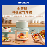 HYUNDAI韩国空气炸锅 家用3L可视智能电炸锅 烤箱无油低脂薯条炸鸡机不粘易清洗加厚玻璃 3L常规款【低脂低卡+全景可视】 3L
