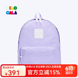 CILOCALA双肩包女M+号登山包校园电脑包大容量旅行包上班出游背包帆布书包 LAVENDER