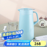 虎牌（TIGER）保温壶 304不锈钢时尚保温壶PWO-A16C-AC 水蓝色 1.6L