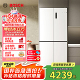 博世（BOSCH）【冰立方】497升十字对开四门超薄微平嵌入式冰箱 国家补贴20%冰箱 净味变温一级能效K1EC49208C