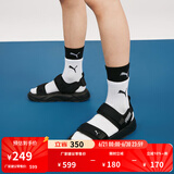彪马（PUMA）缓震增高厚底云感防滑魔术贴凉鞋男女RS-SANDAL374862 黑色-水泥灰-02 37