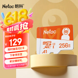 朗科（Netac）256GB TF（MicroSD）存储卡 A1 U3 4K 小米监控摄像头专用卡&行车记录仪内存卡 专业监控pro版