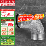 潜水艇（Submarine）卫生间排气扇排风扇浴霸管道通风管100直径铝箔排烟管10cm京 100mm×2米
