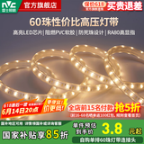 雷士（NVC）LED灯带灯条氛围灯高亮贴片三色可选led线性灯节能柔光氛围灯带 【单米】单排暖白光|自购连接头