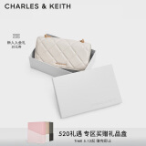 CHARLES&KEITH菱格链条小方钱包包女包生日礼物送女友520礼物CK6-10680924