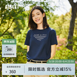 AIGLE艾高短袖T恤春夏经典款户外DFT速干排汗SILVADUR抗菌女 帝国深蓝 AT491 L(170/92A)