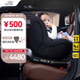 宝得适（BRITAX）宝宝儿童安全座椅0-4岁360度旋转汽车ISOFIX硬接口双面骑士PLUS i-Size牛仔蓝-正反各6档角度