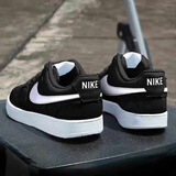 耐克（NIKE）男鞋板鞋 2025新款夏季时尚运动鞋舒适耐磨低帮运动休闲鞋滑板鞋 COURT VISION/黑色白勾 42