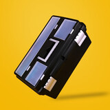 蒙玛特美术工具箱多功能画画收纳箱大号塑料儿童小学生水粉绘画箱画笔收纳盒17寸工具箱 V AM-GJX-003