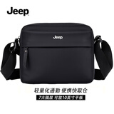 JEEP斜挎包男士高端单肩包大容量轻奢上班通勤随身手机包旅行小背包