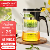金灶（KAMJOVE） 玻璃茶壶 茶水分离飘逸杯泡茶壶 过滤花茶壶茶道杯茶具泡茶器 K-201/500ml
