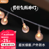原始人（The Primitive） 户外露营灯野营照明氛围天幕帐篷灯串led超长续航装饰用品串灯带 10米80灯-升级水晶球（USB款）