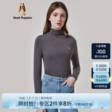 Hush Puppies暇步士女装秋中高领长袖打底衫T恤 129中灰 S