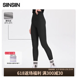 SIINSIIN4.0鲨鱼裤女春秋外穿高腰收腹打底裤加绒鲨鱼裤不掉档显瘦提臀 【4.0轻暖款】经典黑 L (100-115斤)