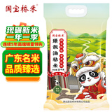 国宝桥米臻靓油粘米20斤 广东名米岭南风味南方籼米 软香长粒大米新米