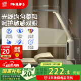 飞利浦（PHILIPS）护眼台灯家用国AA级全光谱学生卧室阅读学习台灯轩坦ECO纯夹子版