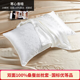 百年六合19姆米重磅双面真丝枕套100%桑蚕丝丝绸枕头套尺寸可定制单只价 寒心香暗(米袋式) 48*74cm