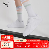 彪马（PUMA）官方男女低帮经典复古百搭轻便透气休闲运动板鞋 REBOUND 380747 白-白-浅灰-02 38