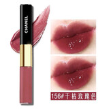 香奈儿（Chanel）双头唇釉唇蜜双效持色不掉色不沾杯唇釉礼盒装七夕情人生日节礼物 双头唇釉156#干枯玫瑰色